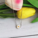 12mm Daisy Pearl Necklace Spring Fresh Chrysanthemum Mother of