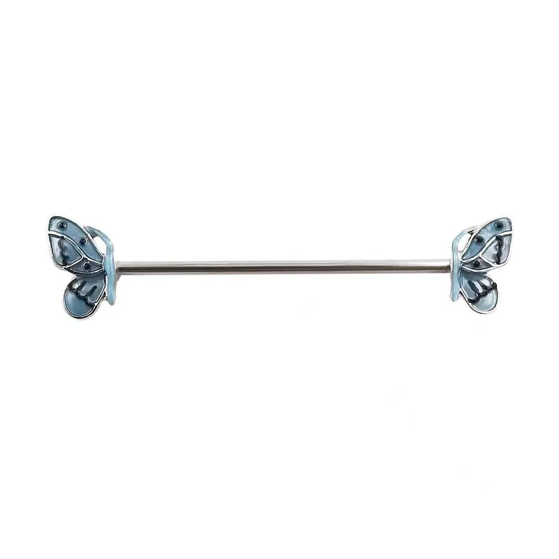 1PC Industrial Piercing Butterfly Skeleton Bat Earring Ear Piercing 14g