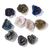 Natural Crystal Quartz Druzy Geode Necklace Pendant