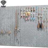 Jewelry Foam Tray Velvet Inserts Grey/Black Bracelet Watch Earrings Hole Tray