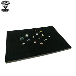 Jewelry Foam Tray Velvet Inserts Grey/Black Bracelet Watch Earrings Hole Tray