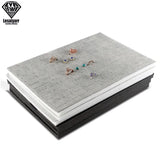 Jewelry Foam Tray Velvet Inserts Grey/Black Bracelet Watch Earrings Hole Tray