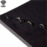 Jewelry Foam Tray Velvet Inserts Grey/Black Bracelet Watch Earrings Hole Tray