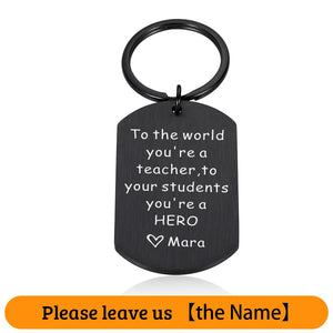 Personalized Teacher Key Chain Thank You Gift