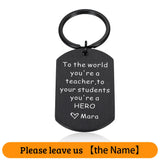 Personalized Teacher Key Chain Thank You Gift