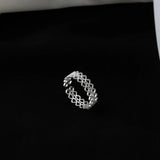 Hollow Heart Shaped Lace Ring Opening Jewelry