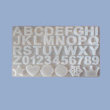 Letters Silicone Epoxy Mold Resin Jewelry Mold UV Pendant Jewelry Accessories