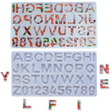 Letters Silicone Epoxy Mold Resin Jewelry Mold UV Pendant Jewelry Accessories