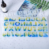 1PC Letters Silicone Epoxy Mold for Resin Jewelry UV Pendant Tools