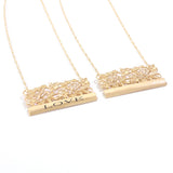 Plumeria Pendants Name Necklaces Chains Hawaiian Choker Necklace