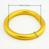 10MM Glitter Jelly Bangles Lucky Symbol Silicone Bracelet for Women