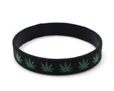 Maple Leaf Silicone Wristbands Unisex Waterproof Sports Rubber Band Bracelets