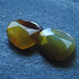Men's Green Agate Stone Gemstone Ring - Various Colors