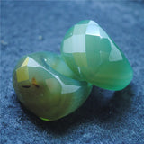 Men's Green Agate Stone Gemstone Ring - Various Colors