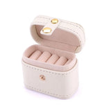 Mini Jewelry Box Travel PU Case Earrings Ring Display Storage Box