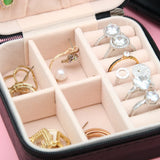 Mini Travel Jewelry Zipper Case Box Storage