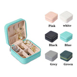 Mini Travel Jewelry Zipper Case Box Storage