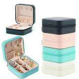 Mini Travel Jewelry Zipper Case Box Storage