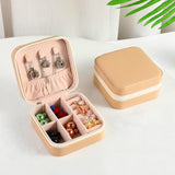Mini Portable Jewelry Box Display Organizer Travel Case