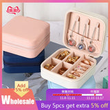 Mini Portable Jewelry Box Display Organizer Travel Case