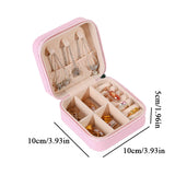 Mini Portable Jewelry Box Display Organizer Travel Case