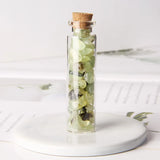 Natural Chip Stone Wishing Bottle Rutilated Quartzs Crystal