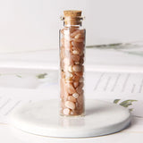 Natural Chip Stone Wishing Bottle Rutilated Quartzs Crystal