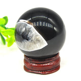 Natural Crystal Ball Evil Eye Agate Stone Globe Massaging Ball