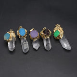 Natural Amazonite Quartz Pendants Jewelry Making DIY