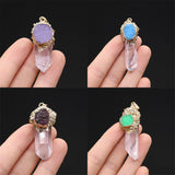 Natural Amazonite Quartz Pendants Jewelry Making DIY