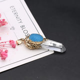 Natural Amazonite Quartz Pendants Jewelry Making DIY