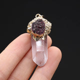 Natural Amazonite Quartz Pendants Jewelry Making DIY
