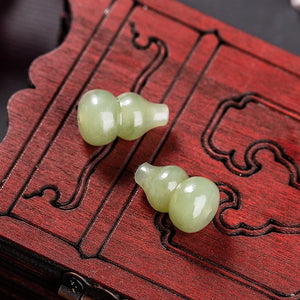 Green Jade Chinese Pendant Charm Jewelry Amulet DIY Bracelet Making