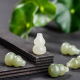 Green Jade Chinese Pendant Charm Jewelry Amulet DIY Bracelet Making