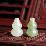 Green Jade Chinese Pendant Charm Jewelry Amulet DIY Bracelet Making