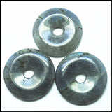 Labradorite Stone Round Pendant 40mm Choker Necklace DIY Beads Accessory