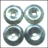 Labradorite Stone Round Pendant 40mm Choker Necklace DIY Beads Accessory