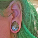 Labradorite Stone Teardrop Ear Plug Gauges