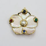Ocean Sea Shell Flower Shape Jade Pearl Pendant Necklace Jewelry Making DIY