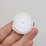 Natural Stone Crystal Cluster Pendant Druzy Agate Charms for DIY Necklace Making