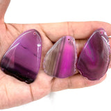 Natural Striped Agates Pendant Necklace Charms DIY Jewelry Making