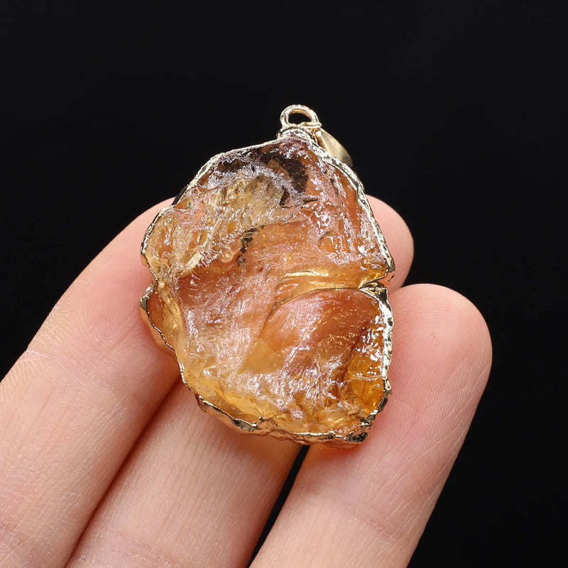 Natural Stone Pendants Healing Crystals Charms for Jewelry Making DIY