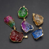Natural Stone Pendants Healing Crystals Charms for Jewelry Making DIY
