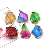 Natural Stone Pendants Healing Crystals Charms for Jewelry Making DIY