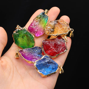 Natural Stone Pendants Healing Crystals Charms for Jewelry Making DIY