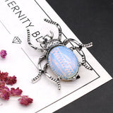 Rose Quartz Abalone Shell Oval Stone Charms for DIY Necklaces Women