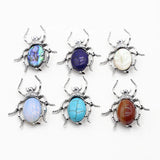 Rose Quartz Abalone Shell Oval Stone Charms for DIY Necklaces Women