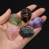 Natural Stone Pendants Rose Quartz Green Fluorite Charms for Jewelry Making