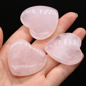 Natural Stone Rose Quartz Heart Chakra Healing Reiki Gem 40mm