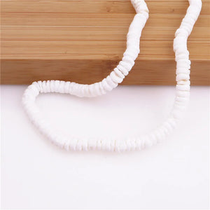 Natural Irregular Gravel Chip Choker Beach Shell Beads Pendant Necklace